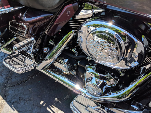 Motorcycle detailing service in Appleton WI with hand wash, chrome polish, and wax protection
