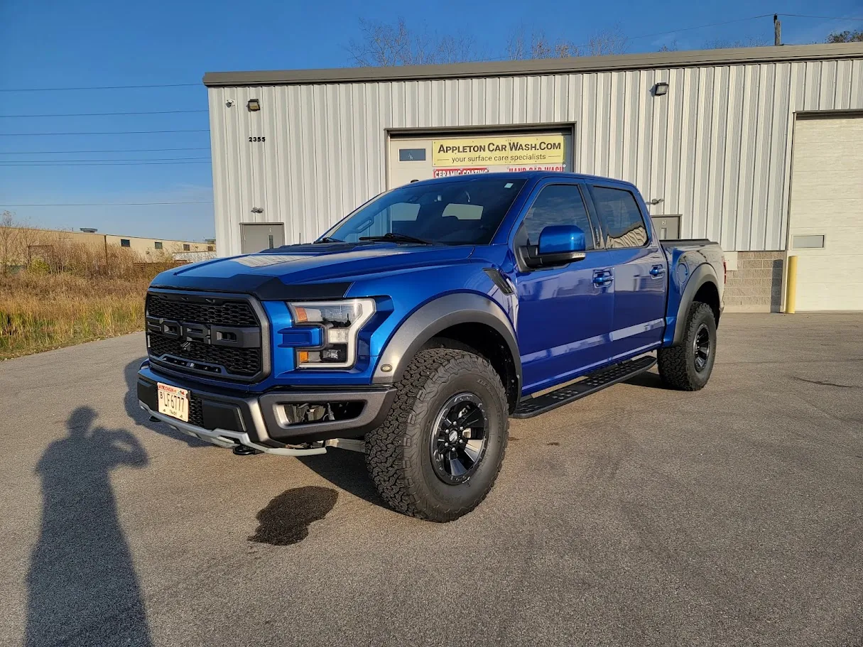 Shining truck after exterior detailing at Appleton Car Wash in Wisconsin